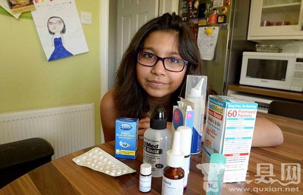 英国9岁女孩患怪病 一天打喷嚏8000余次
