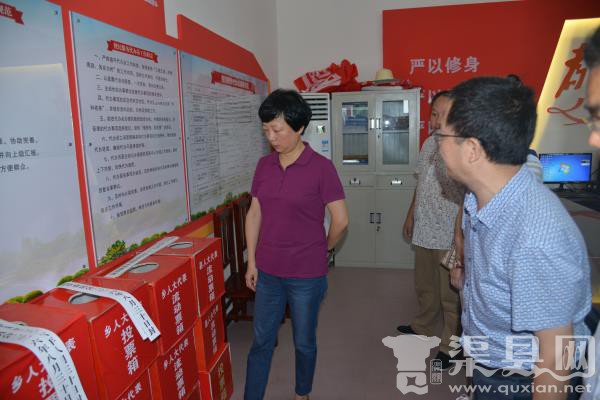 苟小莉与选民代表见面并指导换届选举工作