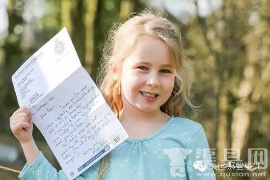 小女孩写信希望警察局雇警喵,警察们的回应超暖!