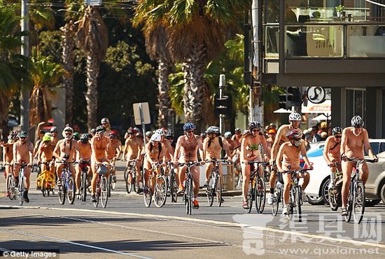 墨尔本举行2016年世界裸骑活动，也是最后一届