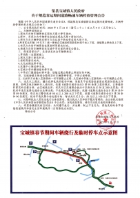 渠县宝城镇人民政府关于规范春运期间道路畅通车辆停放管理公告