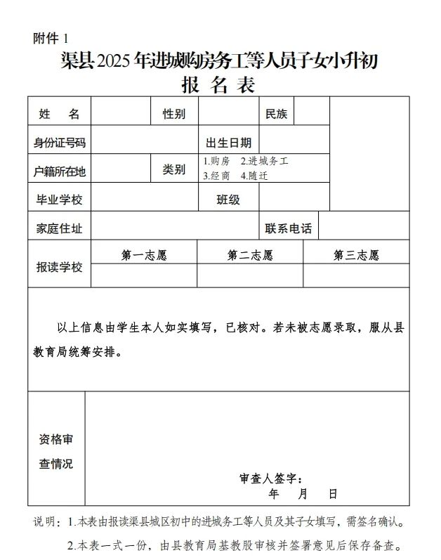 最新！渠县2025年公（民）办学校招生政策来啦