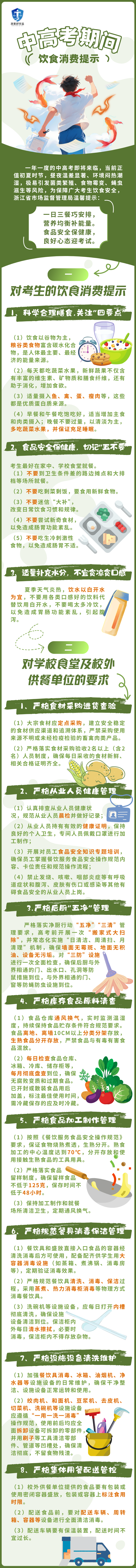 考前“食”力指南，护航中高考舌尖安全！饮食消费提示速看→