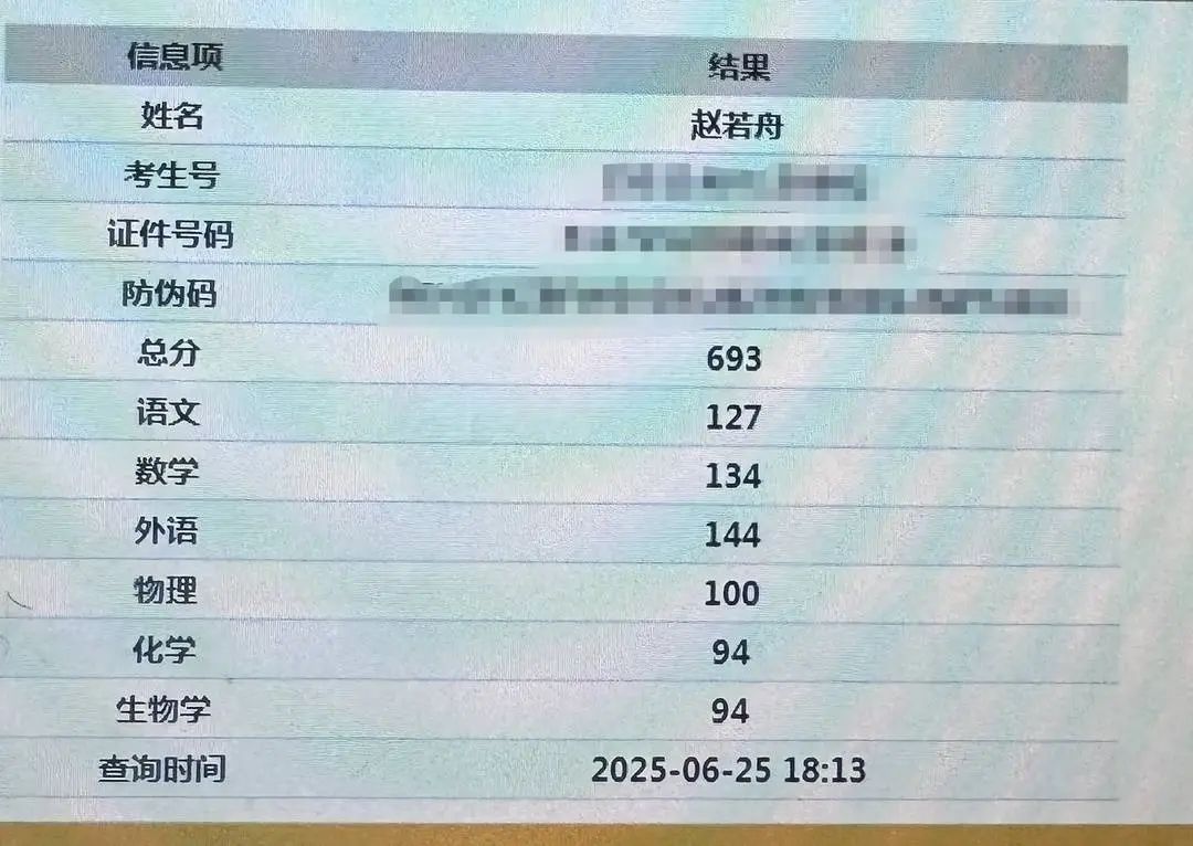 渠县中学高分考生赵若舟 物理满分 喜欢哲学和古典音乐