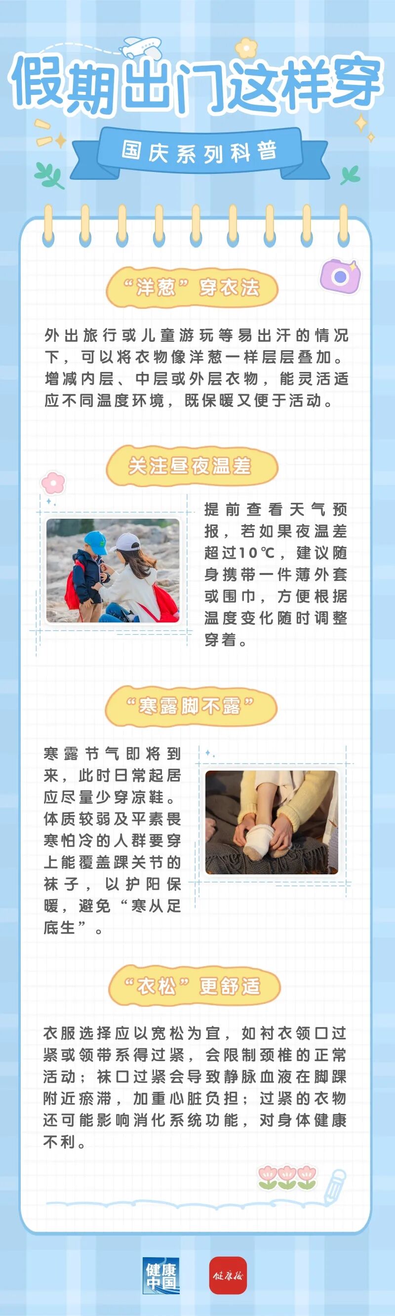 假期出门怎么穿？舒适保暖放首位，这样穿既美又不遭罪 | 国庆系列科普④