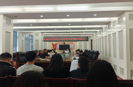 渠县经信局召开专题会议传达学习县两会精神