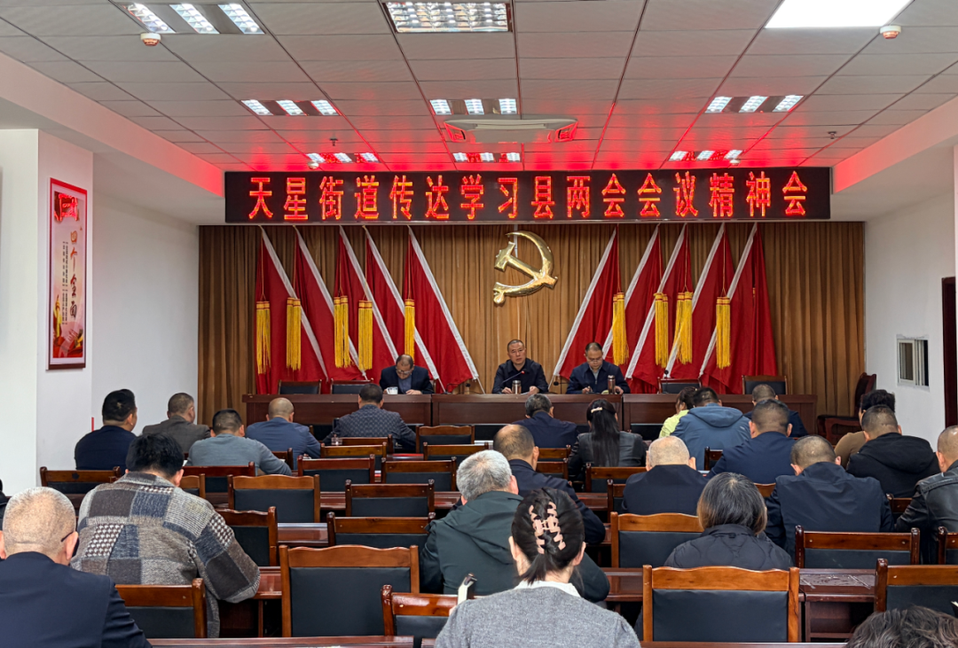 天星街道召开专题会议传达学习县两会精神
