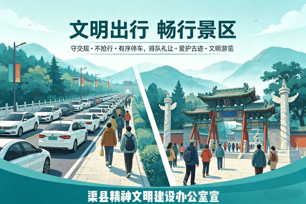 争做文明好客渠县人 乐享文明祥和五一假——致全县人民的“五一”倡议书