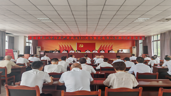 李馥镇召开庆祝中国共产党成立105周年活动暨党委书记专题党课报告会