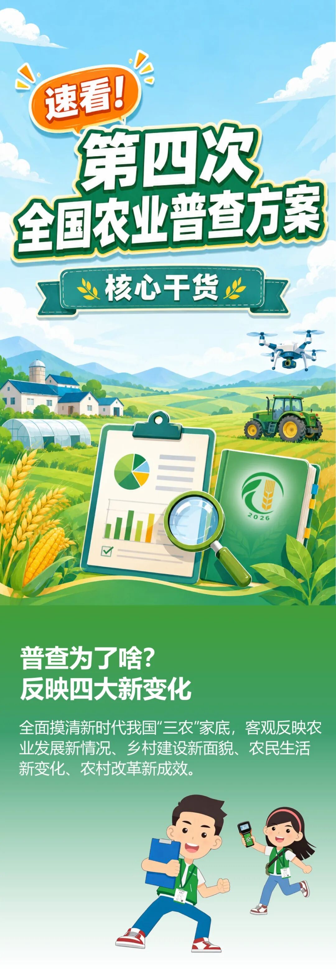 正在进行！9至11月第四次全国农业普查清查摸底全面展开